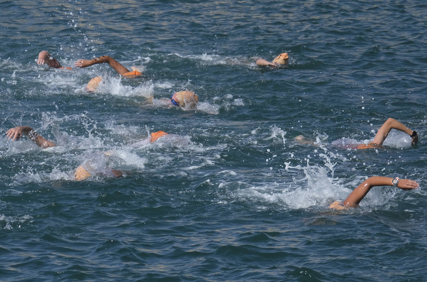 Más de medio millar de nadadores participaron en la prueba 