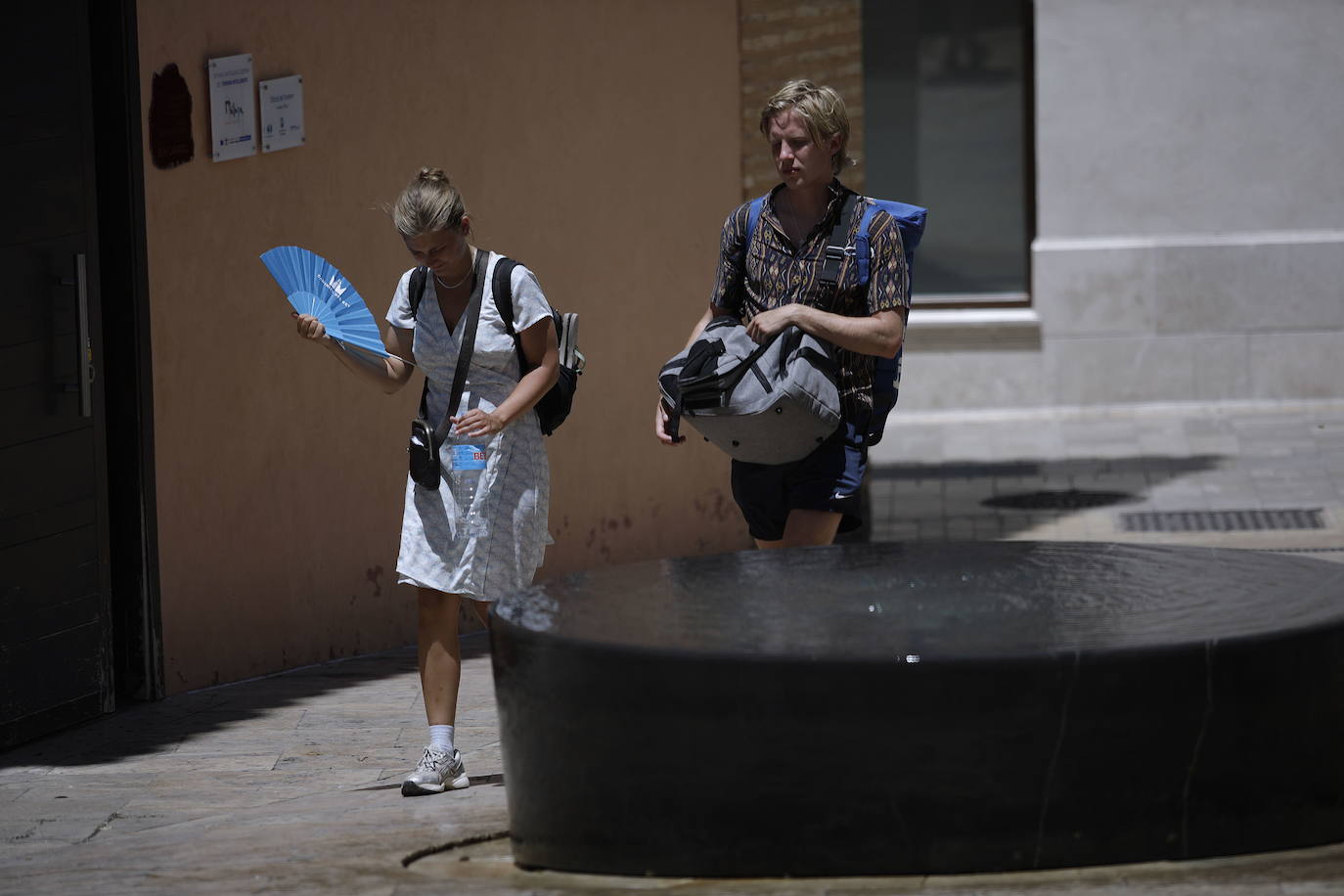 Turistas en el centro de Málaga 