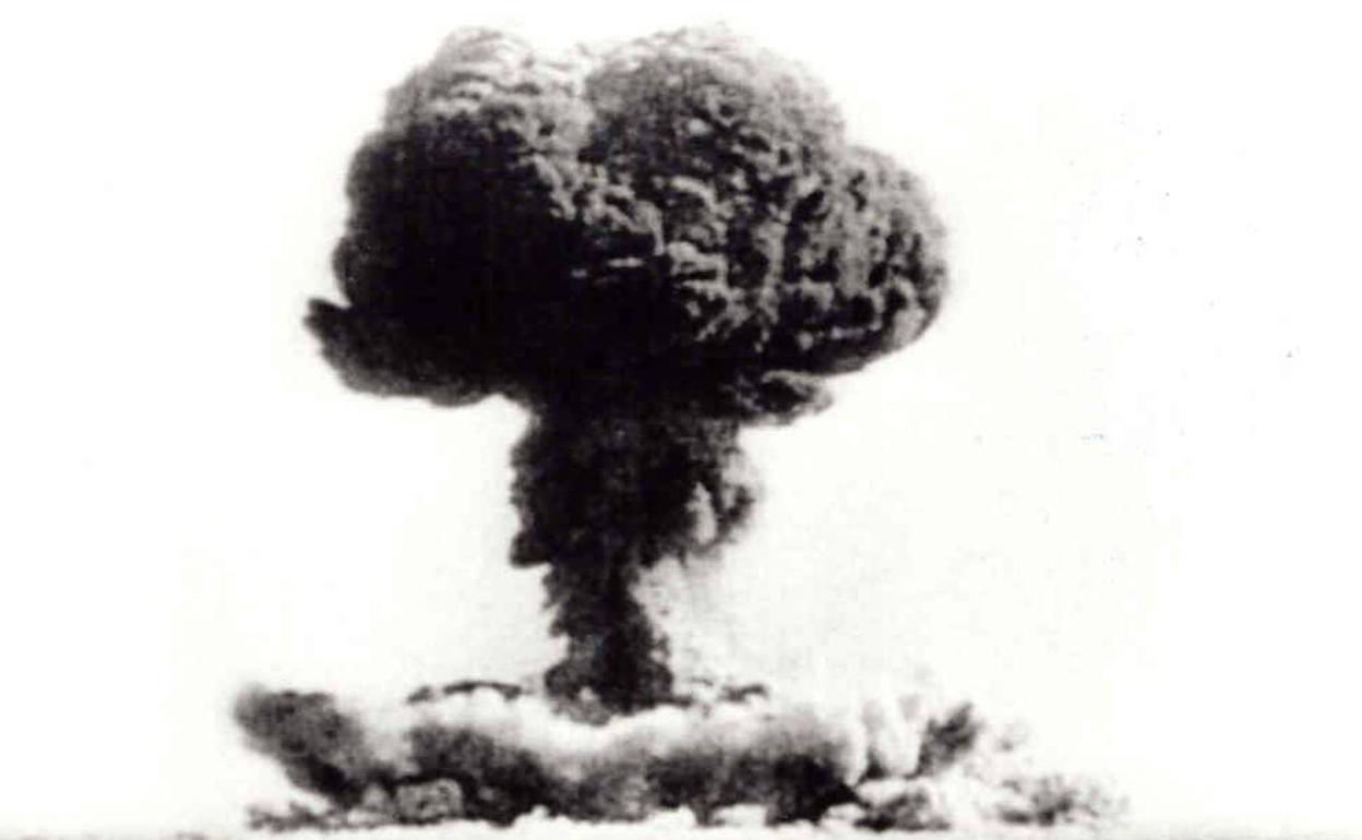 Hongo formado por la bomba de Hiroshima.
