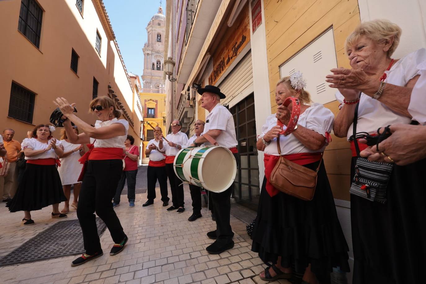 Ambiente en el centro histórico en la tarde del miércoles 