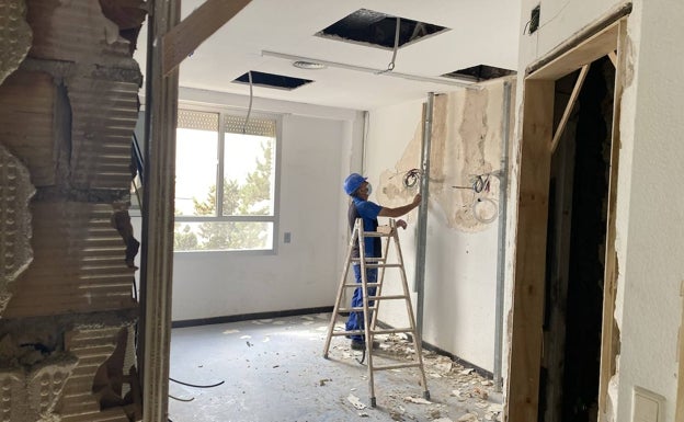 Imagen de unas de las obras que se llevan a cabo. 