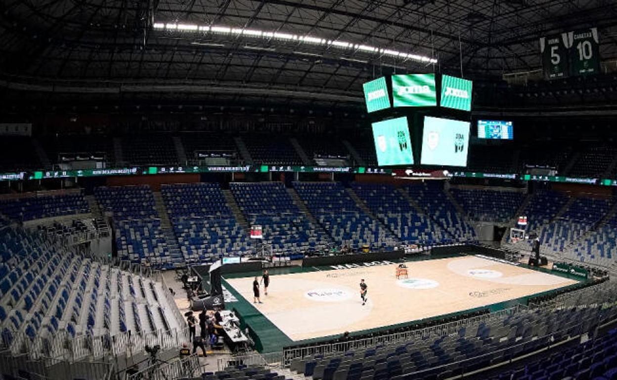 Panorámica del Martín Carpena, donde se jugará uno de los grupos de a fase previa de la Champions. 