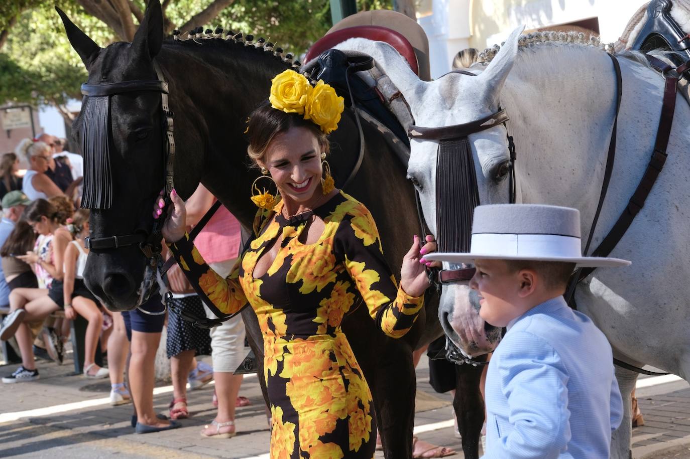 Los caballos volvieron a tener protagonismo en el real de la Feria este viernes 