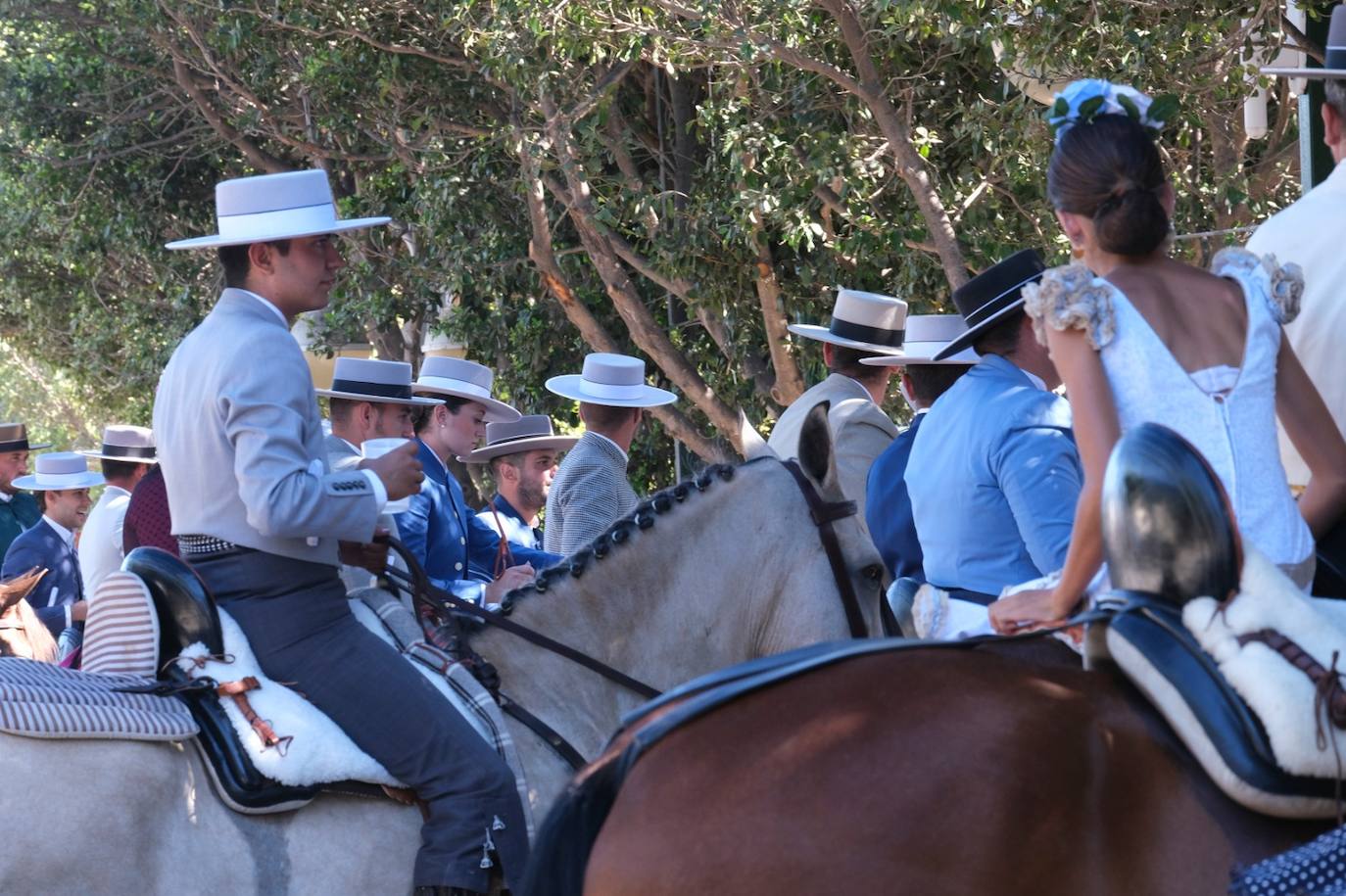 Los caballos volvieron a tener protagonismo en el real de la Feria este viernes 