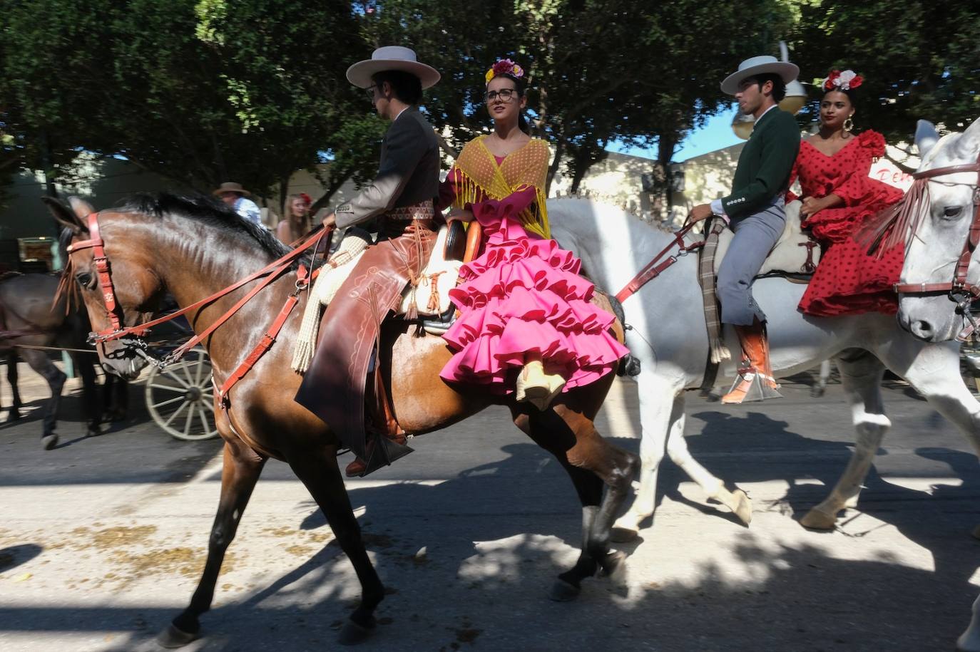 Los caballos volvieron a tener protagonismo en el real de la Feria este viernes 