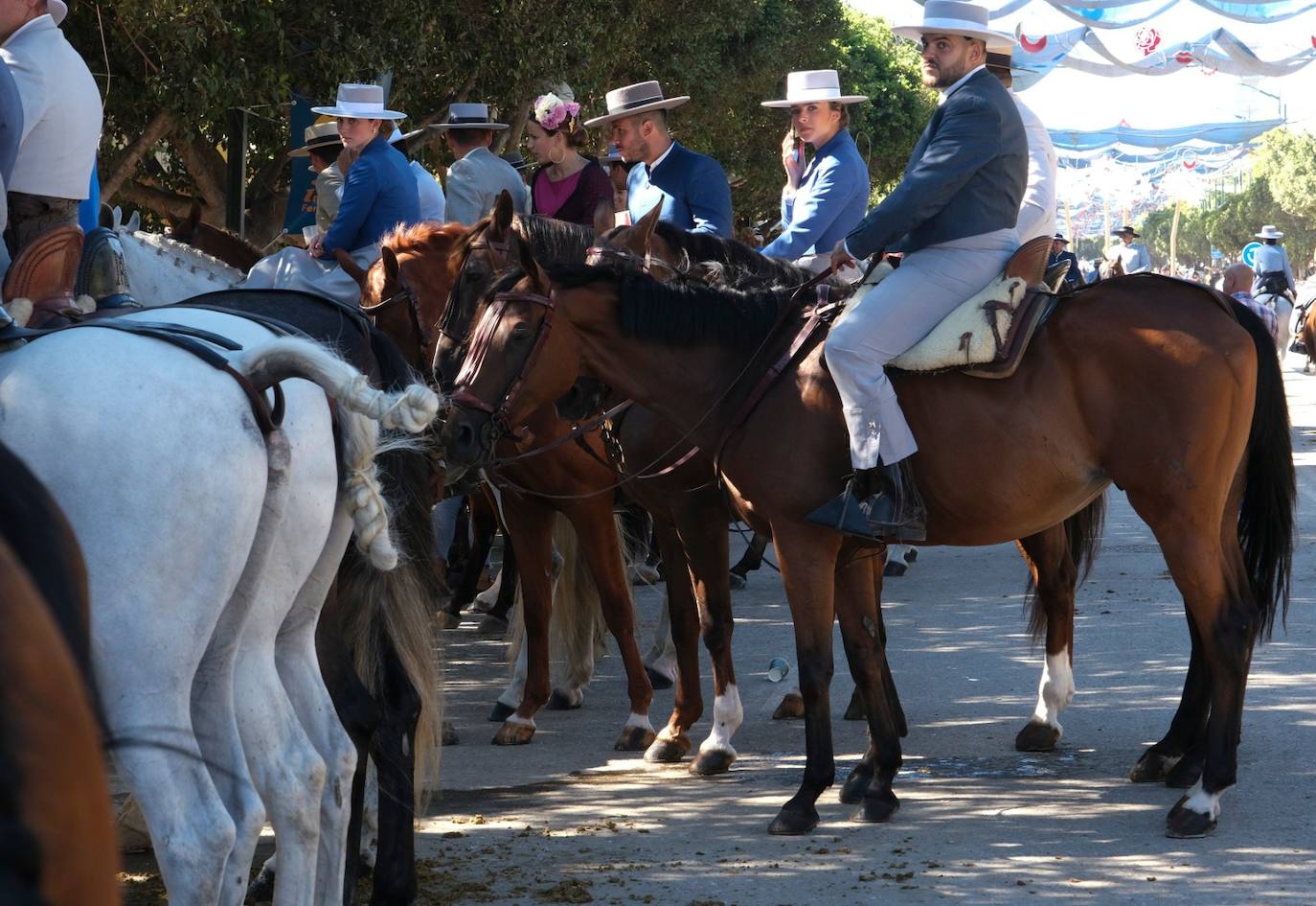 Los caballos volvieron a tener protagonismo en el real de la Feria este viernes 