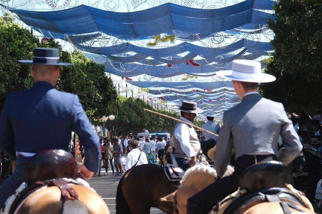 Ambiente del último día de la Feria de Málaga 2022. 