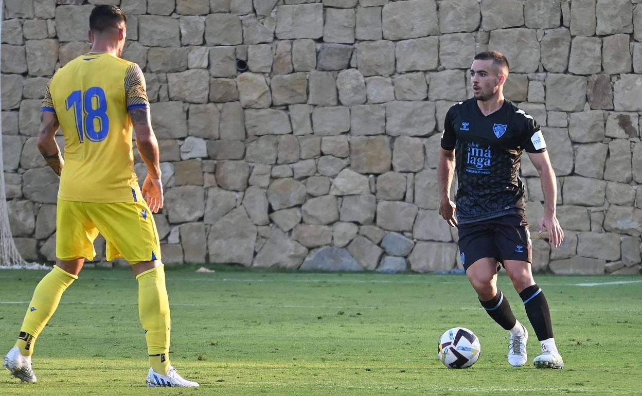 Ramón, durante el partido de pretemporada ante el Cádiz. 