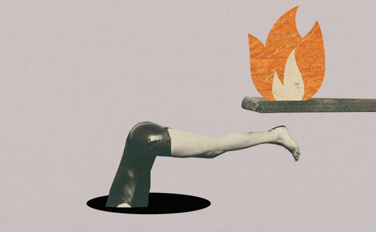 El hombre del trampolín