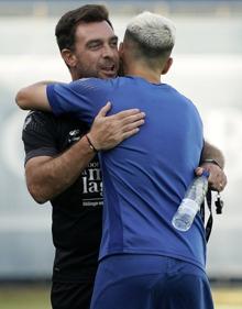 Imagen secundaria 2 - Fotos del entrenamiento del Málaga en este miércoles 24 de agosto de 2022 en Las Rosaleda.