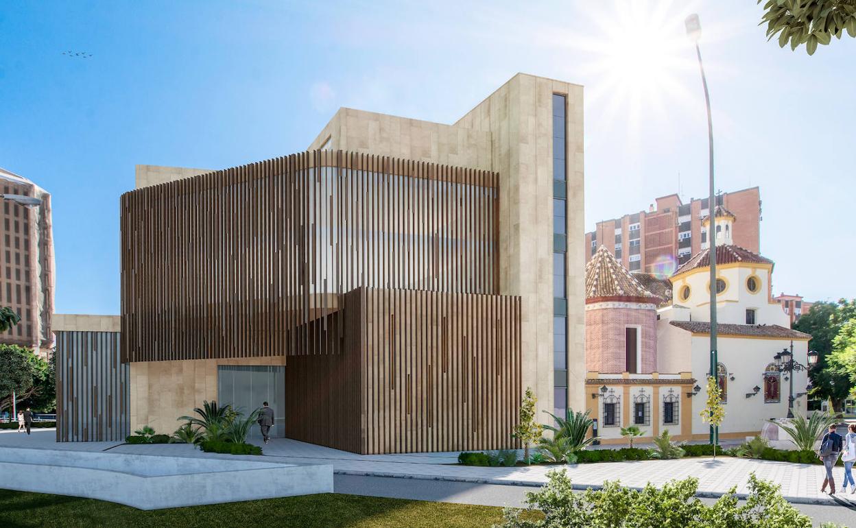 Recreación del proyecto del estudio de arquitectura HCP para la ampliación de la casa hermandad. 