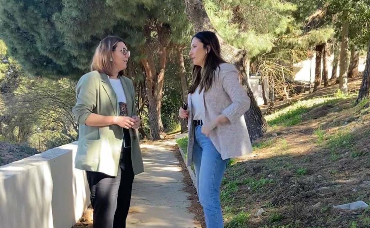 La portavoz del PSOE. 