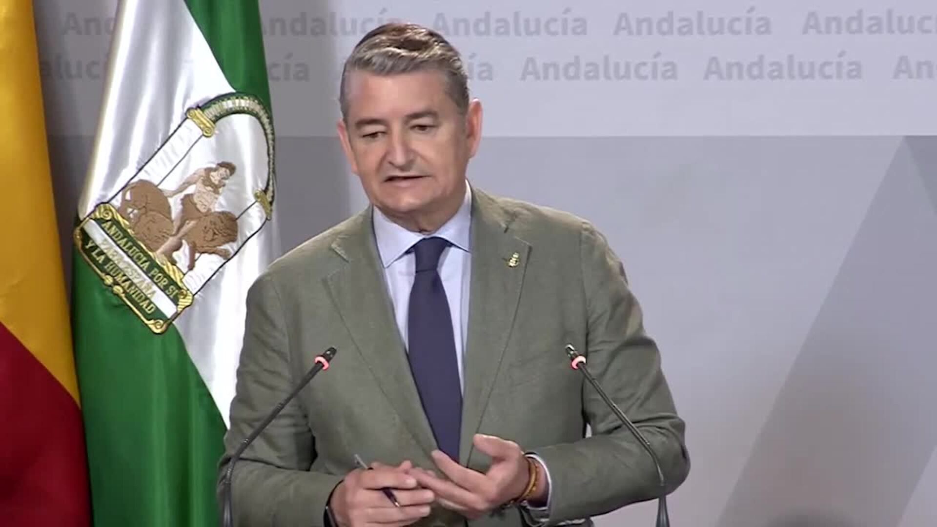 El consejero de la Presidencia, Interior, Diálogo Social y Simplificación Administrativa, Antonio Sanz. 