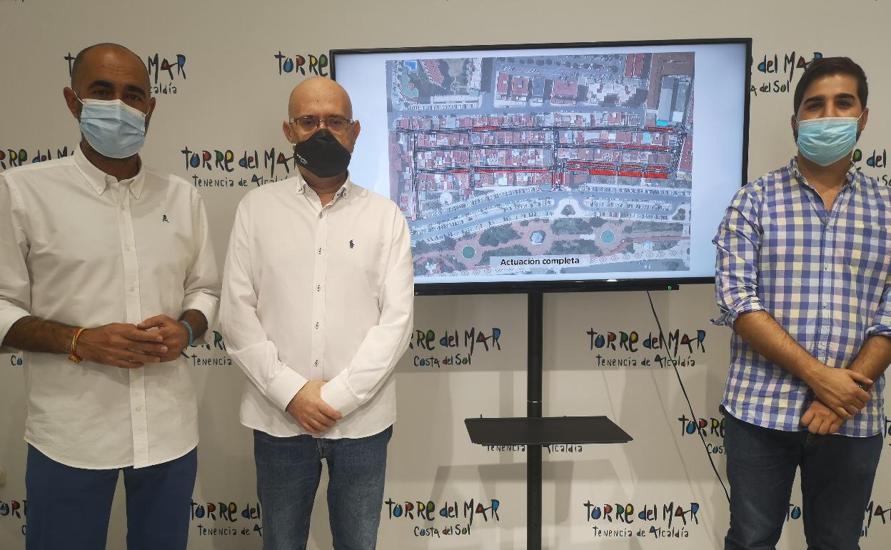 Acto de presentación de las obras que se acometerán en la zona oeste de Torre del Mar. 