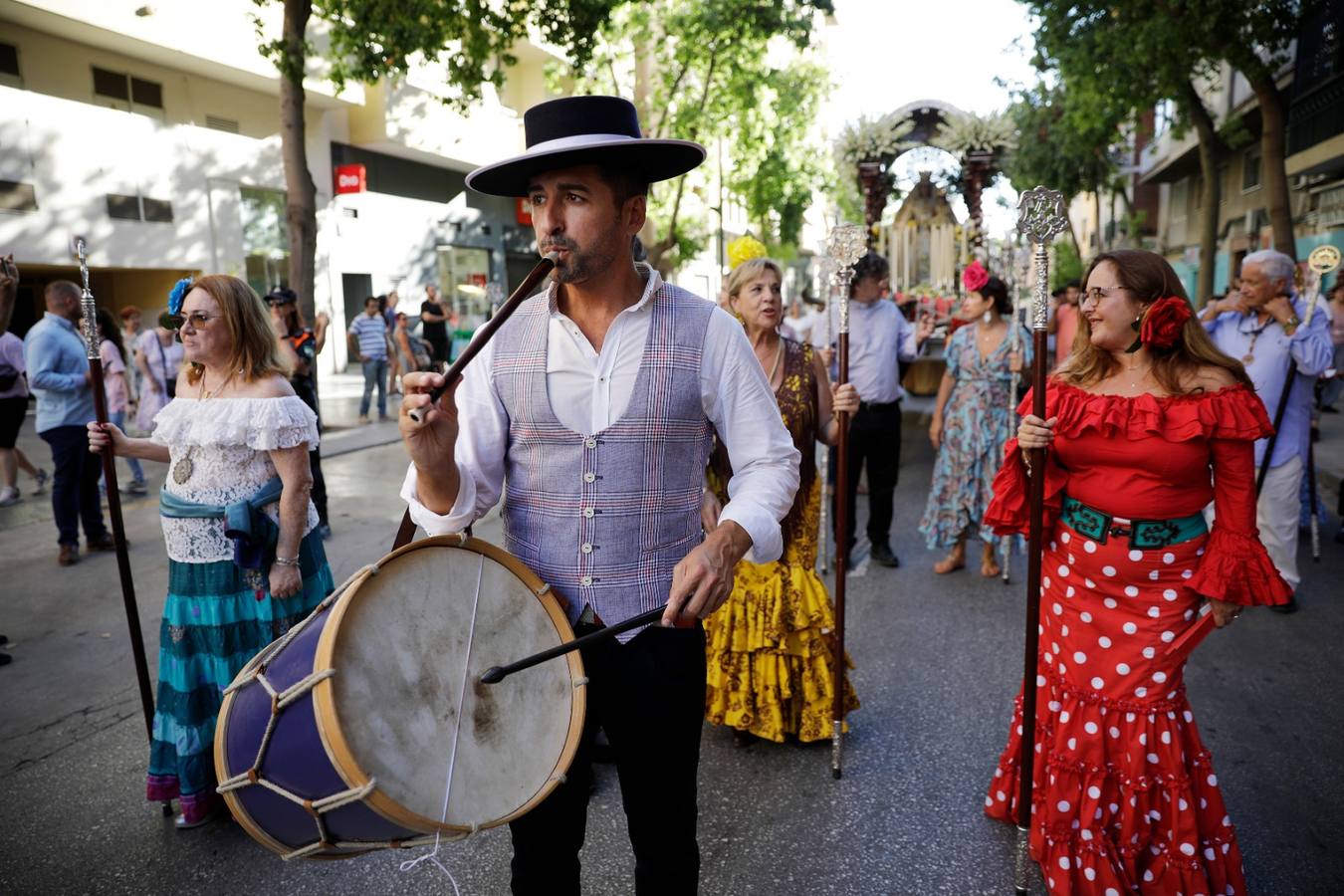 Regresa la romería de la Virgen de la Alegría de Málaga tras dos años