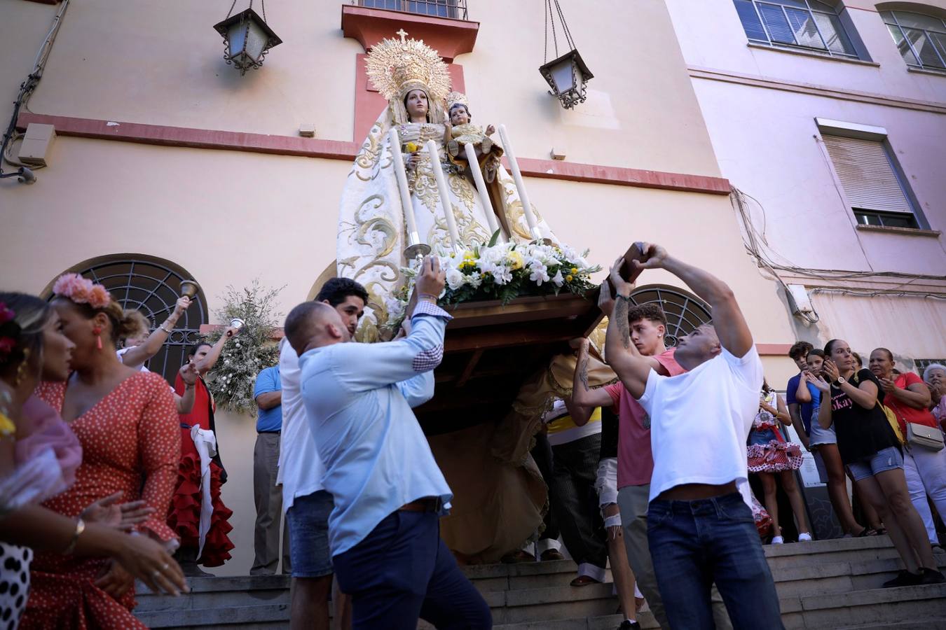 Regresa la romería de la Virgen de la Alegría de Málaga tras dos años