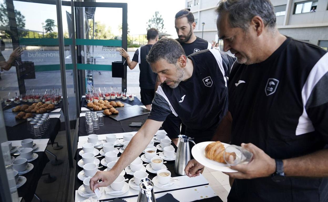 Ibon Navarro, ayer durante el desayuno que compartió con los medios de comunicación en Quironsalud Málaga. 