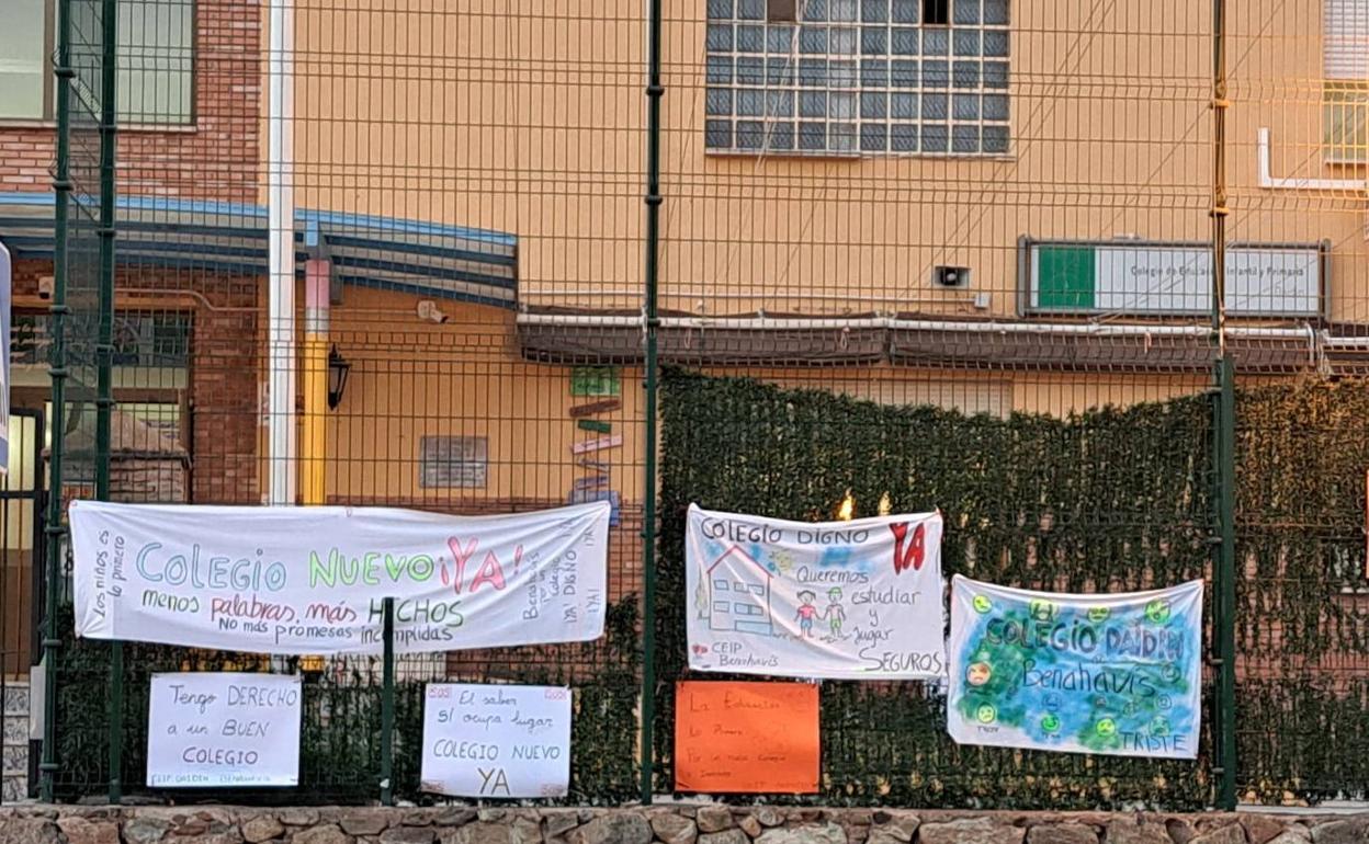 El CEIP Daidín de Benahavís, sin patio por las casetas escolares