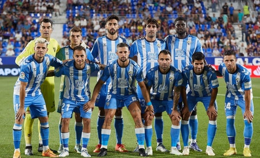 El once inicial malaguista de este domingo en Huesca. 