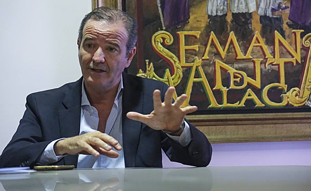 Pablo Atencia, durante la entrevista. 