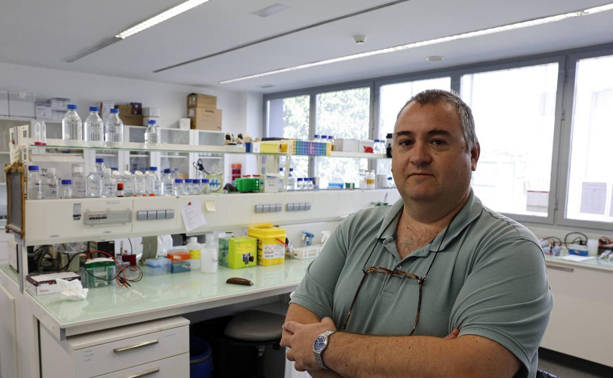 El profesor Pérez Pomares, en los laboratorios del IBIMA-BIONAND, en el Parque Tecnológico. 