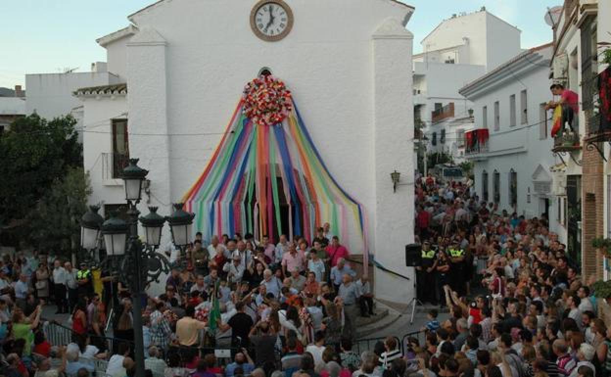 Imagen de una edición anterior de la fiesta de verdiales de Benagalbón. 