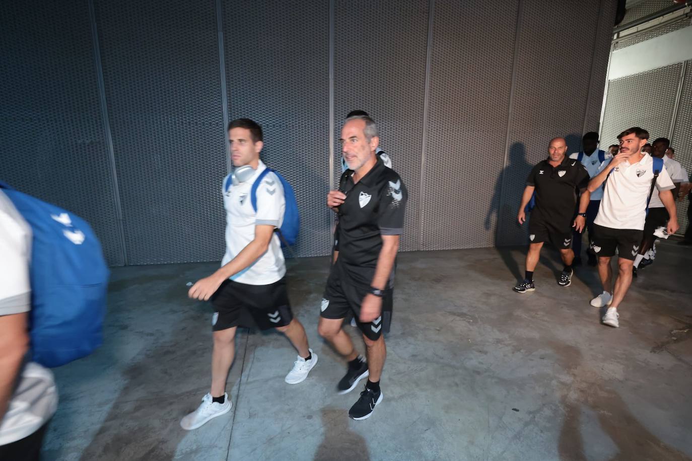 Los dirigentes del Málaga se reunieron con el entrenador en La Rosaleda 