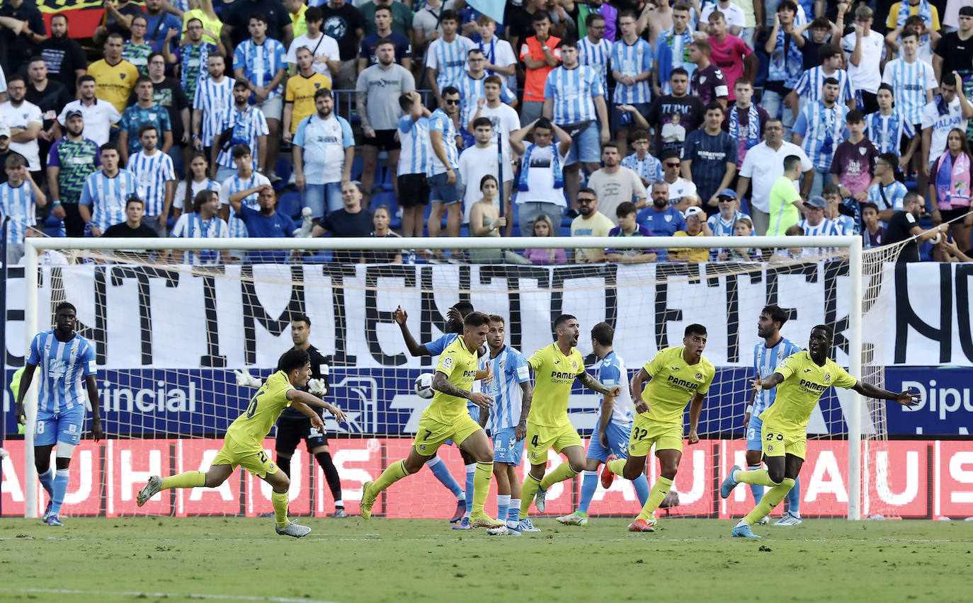 Buen ambiente en La Rosaleda en el estreno de Pepe Mel en el banquillo 