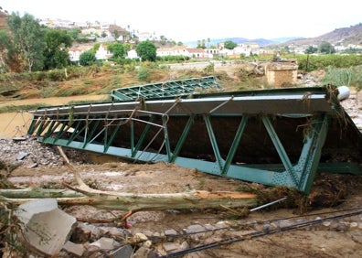 Imagen secundaria 1 - Estado actual y estado en el que quedó tras las lluvias.