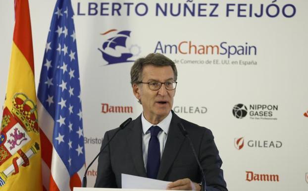 El presidente del PP Alberto Núñez-Feijóo 