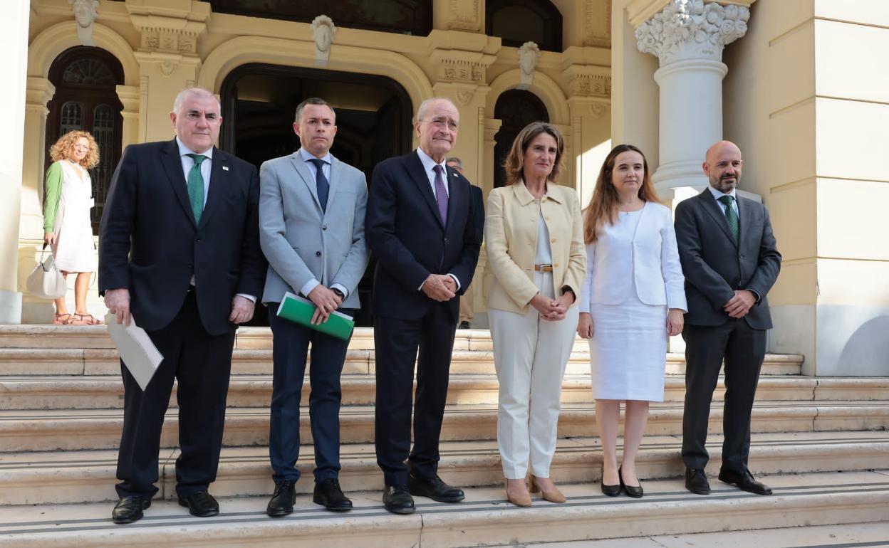 Ribera ha participado en el Ayuntamiento de Málaga a la inauguración del congreso de la UICN. 