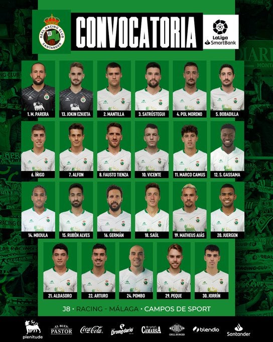 La lista de 23 convocados del rival para este sábado. 