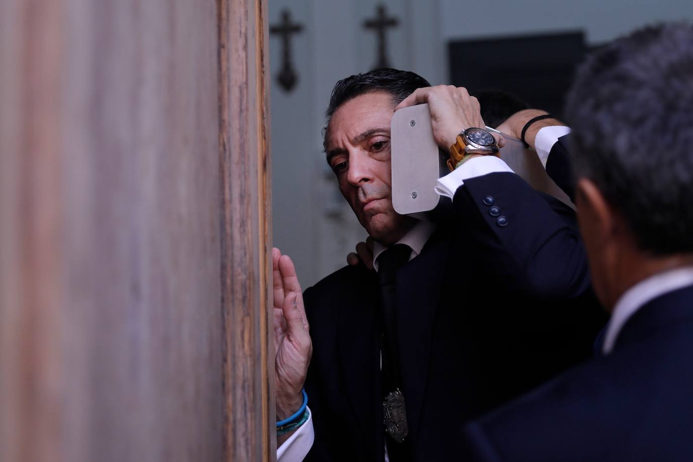 Procesión extraordinaria por el Centro de Málaga del Cristo de la Agonía. 