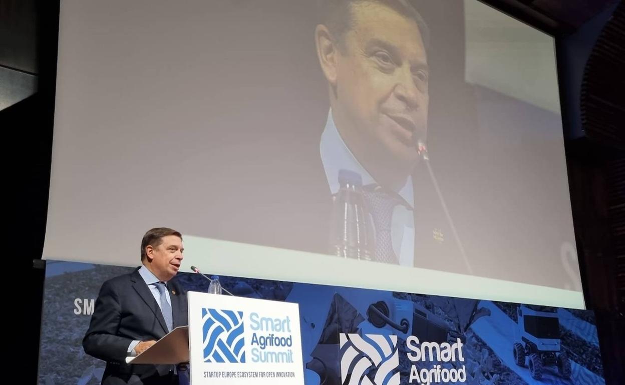 Planas participó ayer en el V Startup Europe Smart Agrifood Summit en el Palacio de Ferias