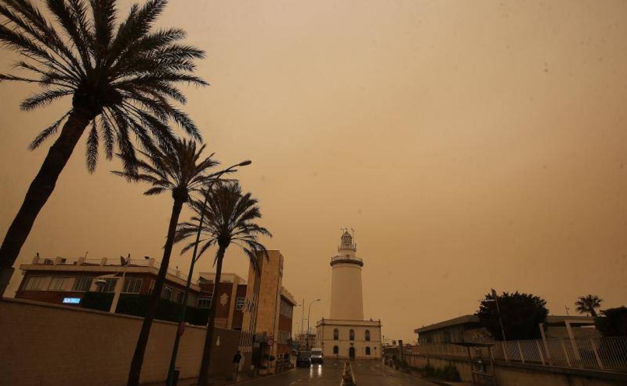 Imagen del episodio de calima del pasado mes de marzo 