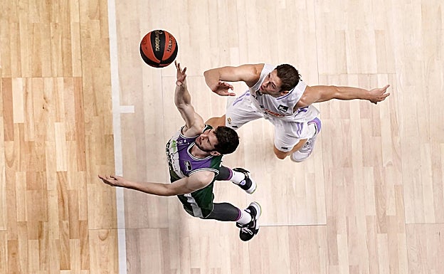 Darío Brizuela, en el duelo ante el Real Madrid. 