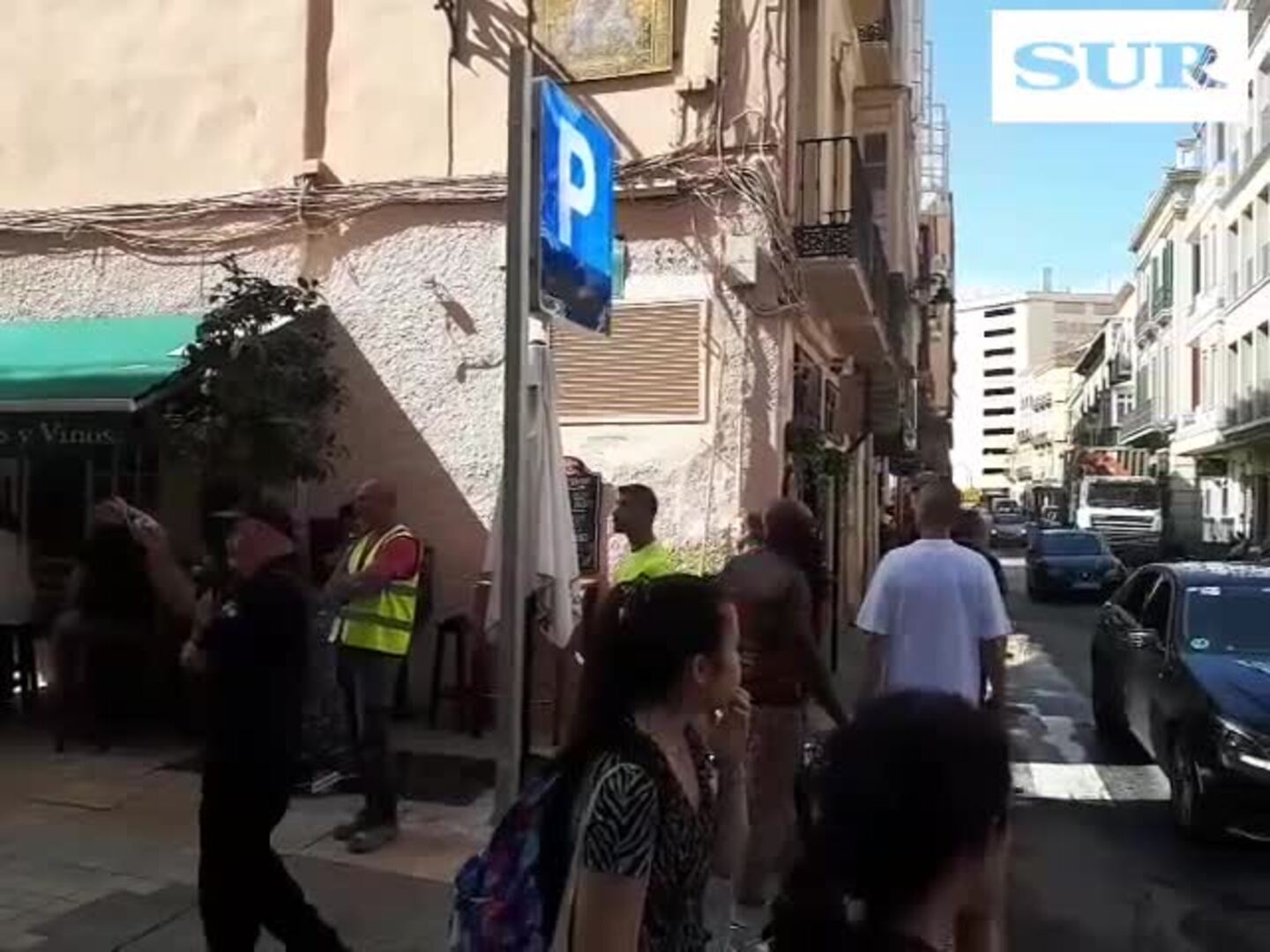 Así es el nuevo punto de control de acceso de vehículos al Centro de Málaga en la calle Cárcer