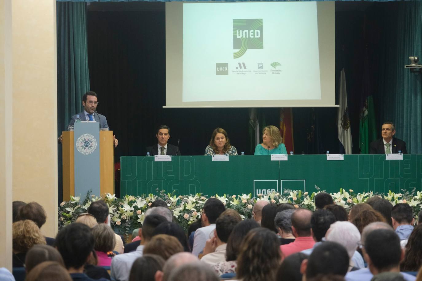 Inauguración del nuevo curso académico en la UNED de Málaga. 