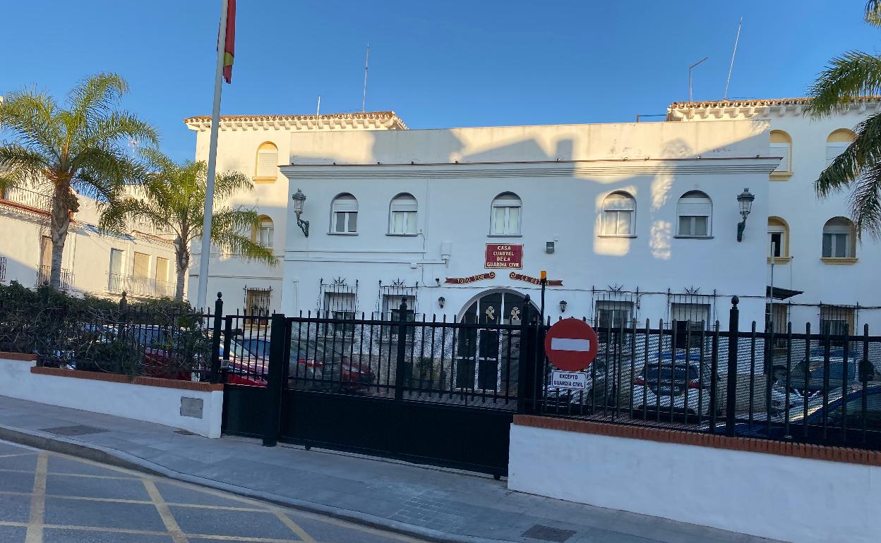 Imagen del cuartel de la Guardia Civil de Nerja. 