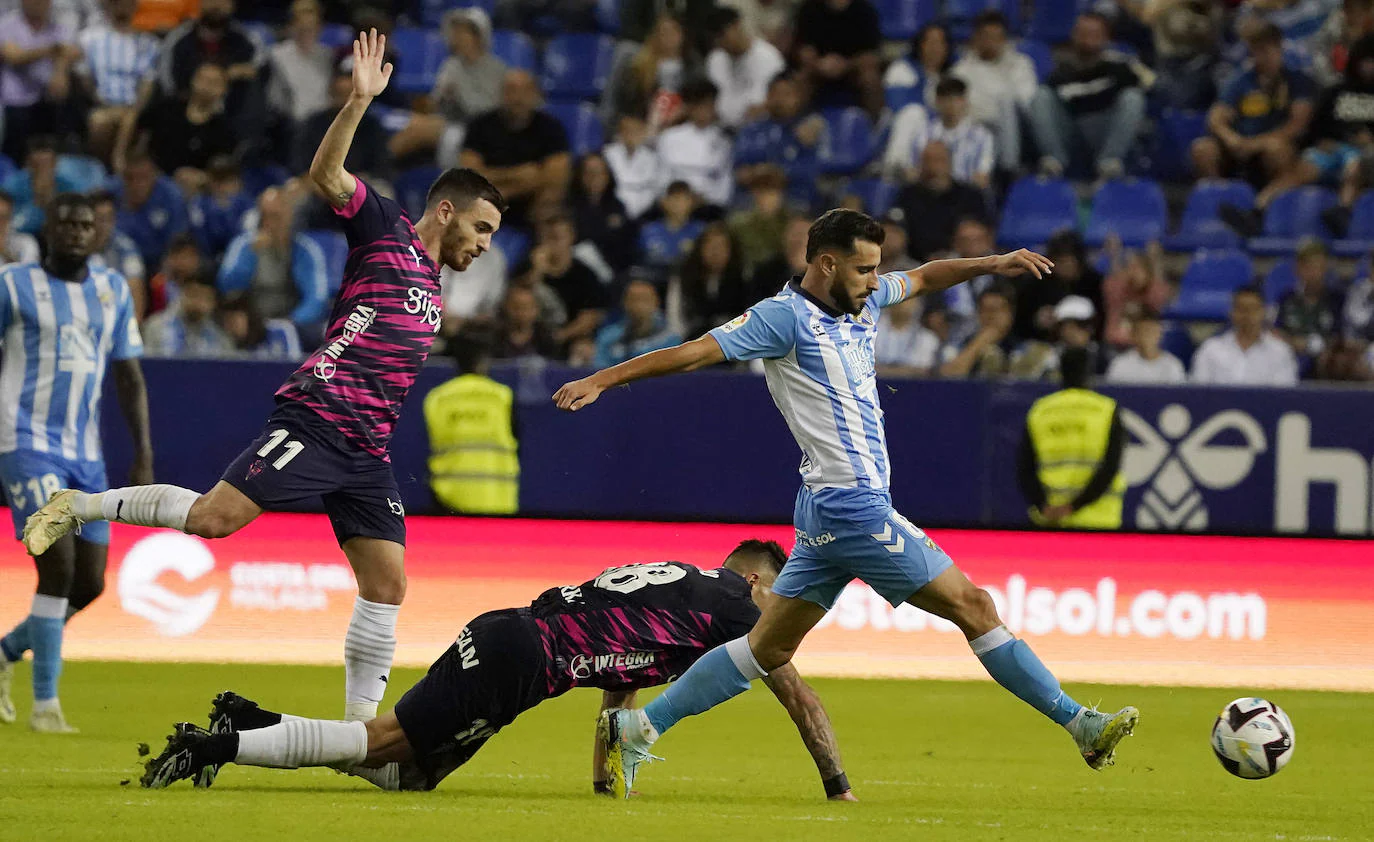 El Málaga arañó el empate después de gran parte del partido por detrás en el marcador 