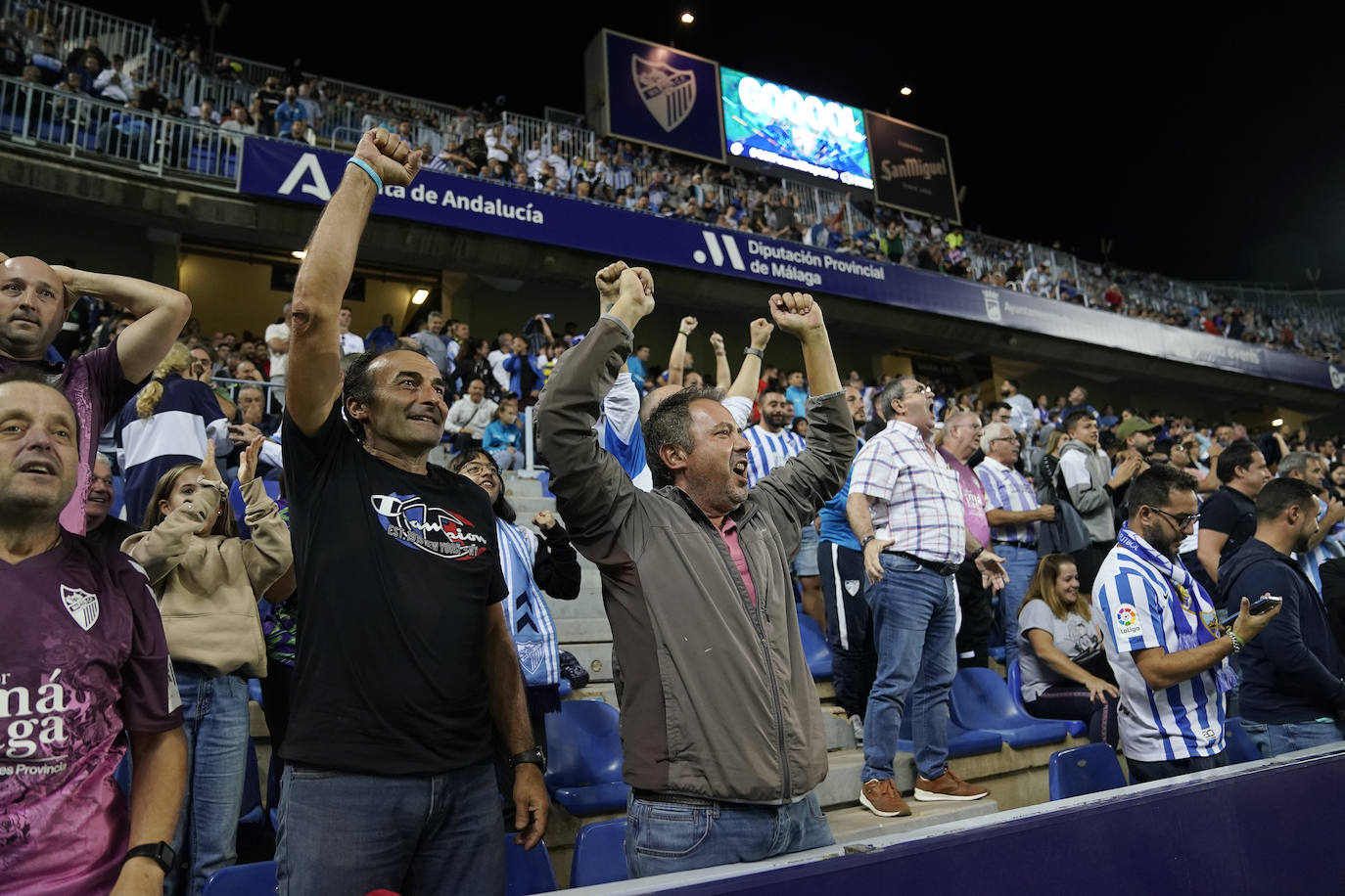 El Málaga arañó el empate después de gran parte del partido por detrás en el marcador 