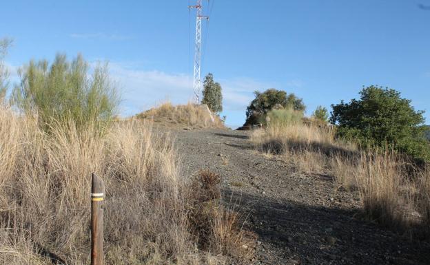 Acceso al punto más elevado de la ruta.