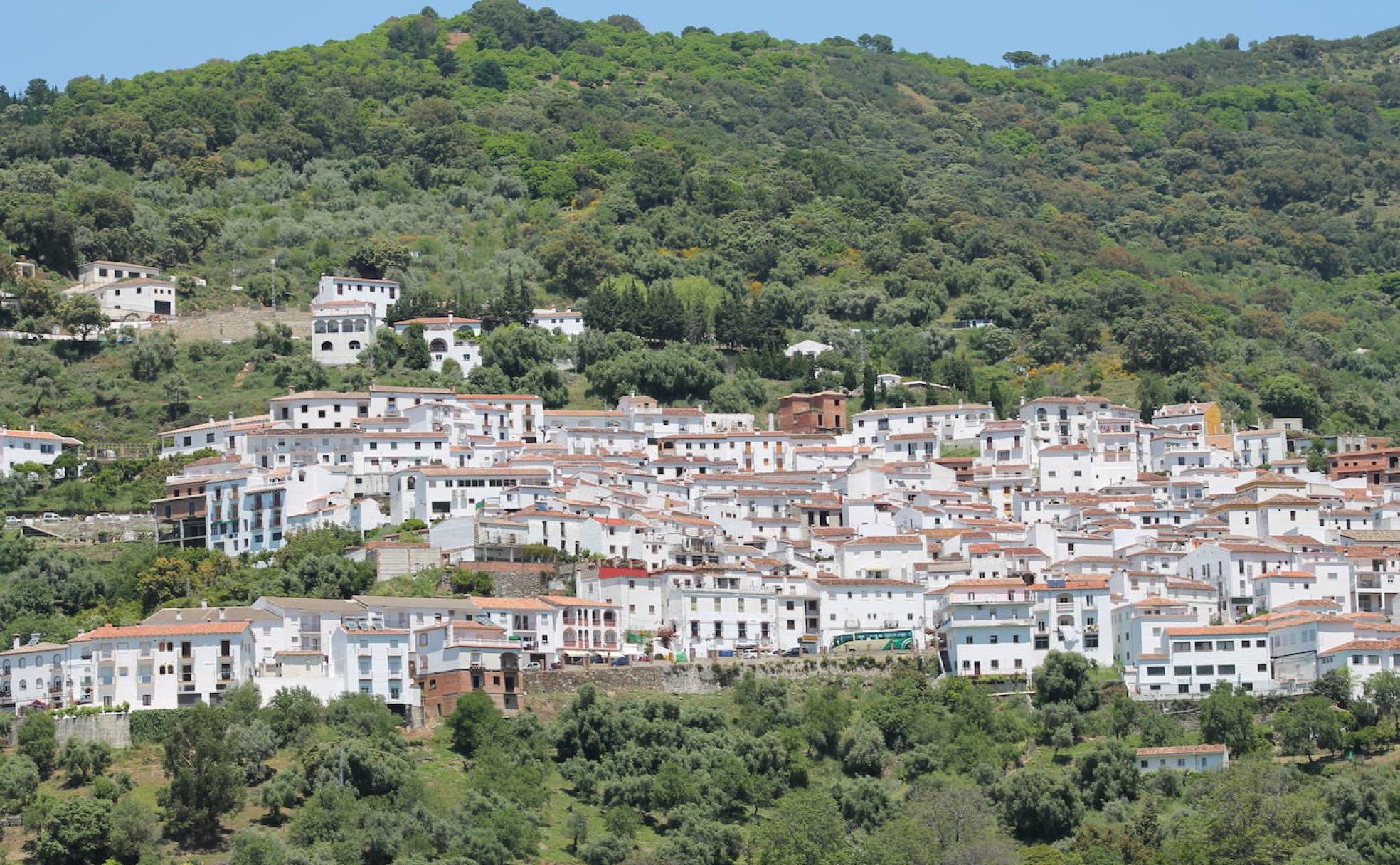 El casco urbano de Jubrique está entre el Bajo Genal y Sierra Bermeja. 