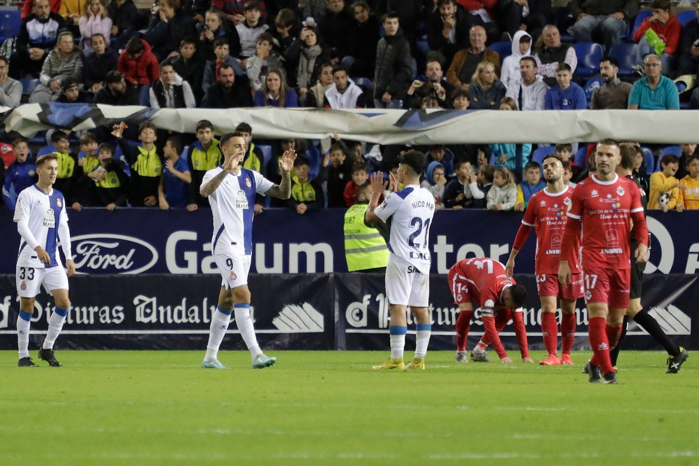 El Rincón cae en copa ante el Espanyol (0-3). 