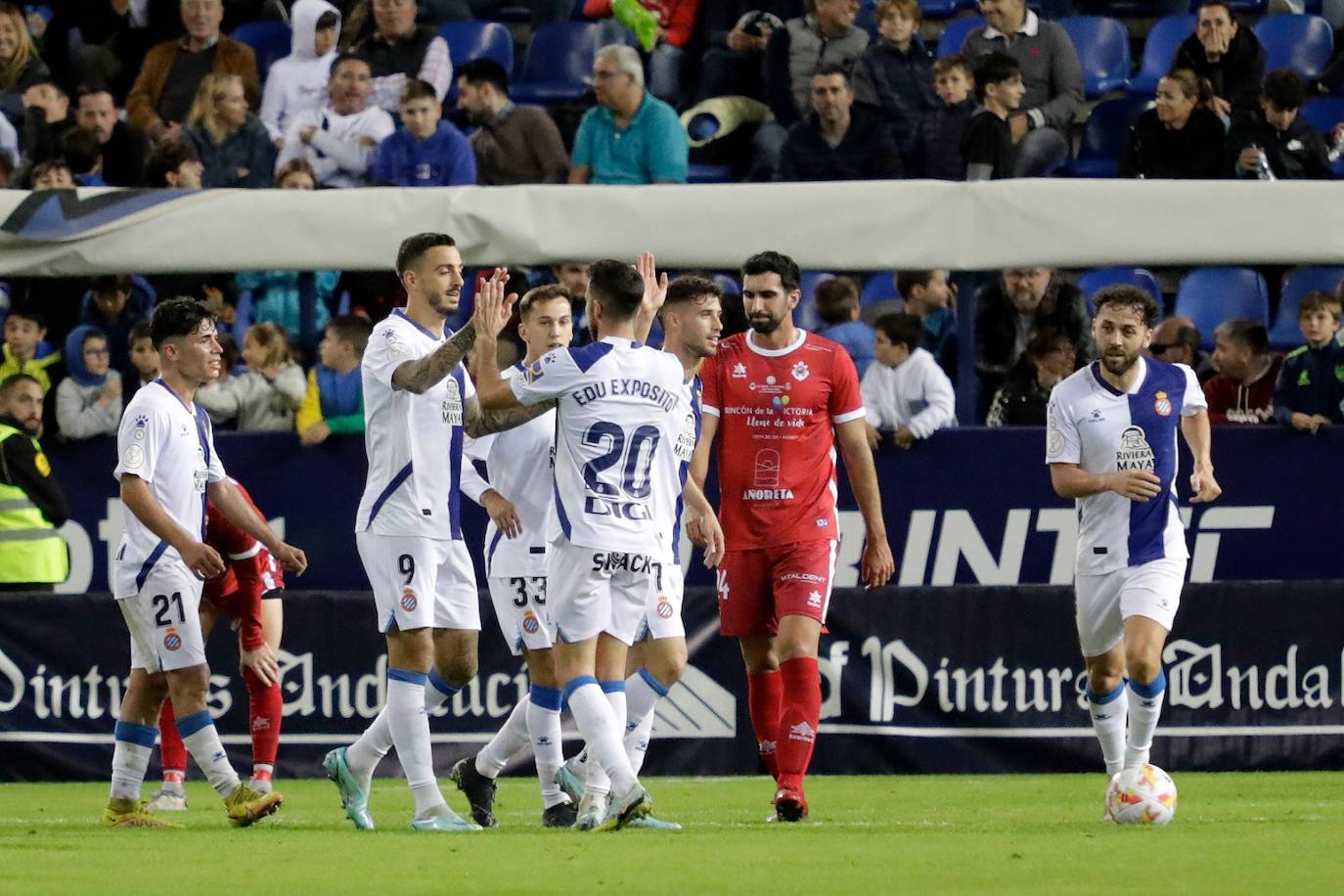 El Rincón cae en copa ante el Espanyol (0-3). 