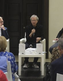 Imagen secundaria 2 - Momentos de la presentación en el Thyssen. 