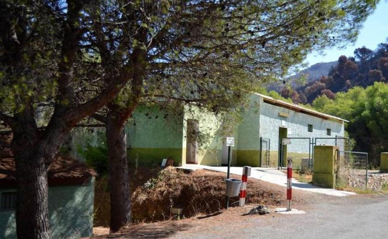 Instalaciones del campo de tiro Guadalmedina, ubicado en el entorno de Los Montes de Málaga. 