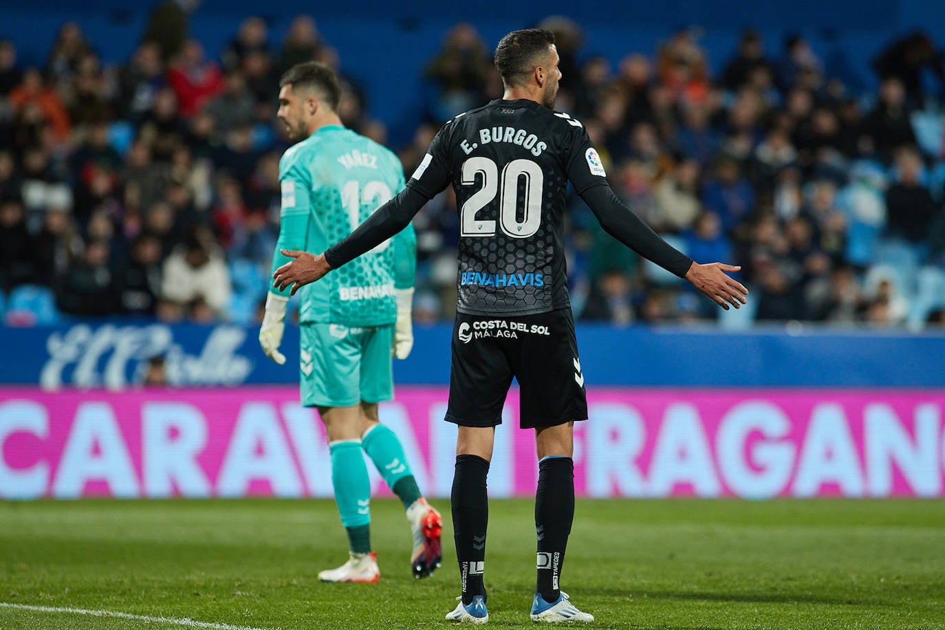 El Málaga abrió el marcador en el minuto 79, pero el Zaragoza empató poco después 