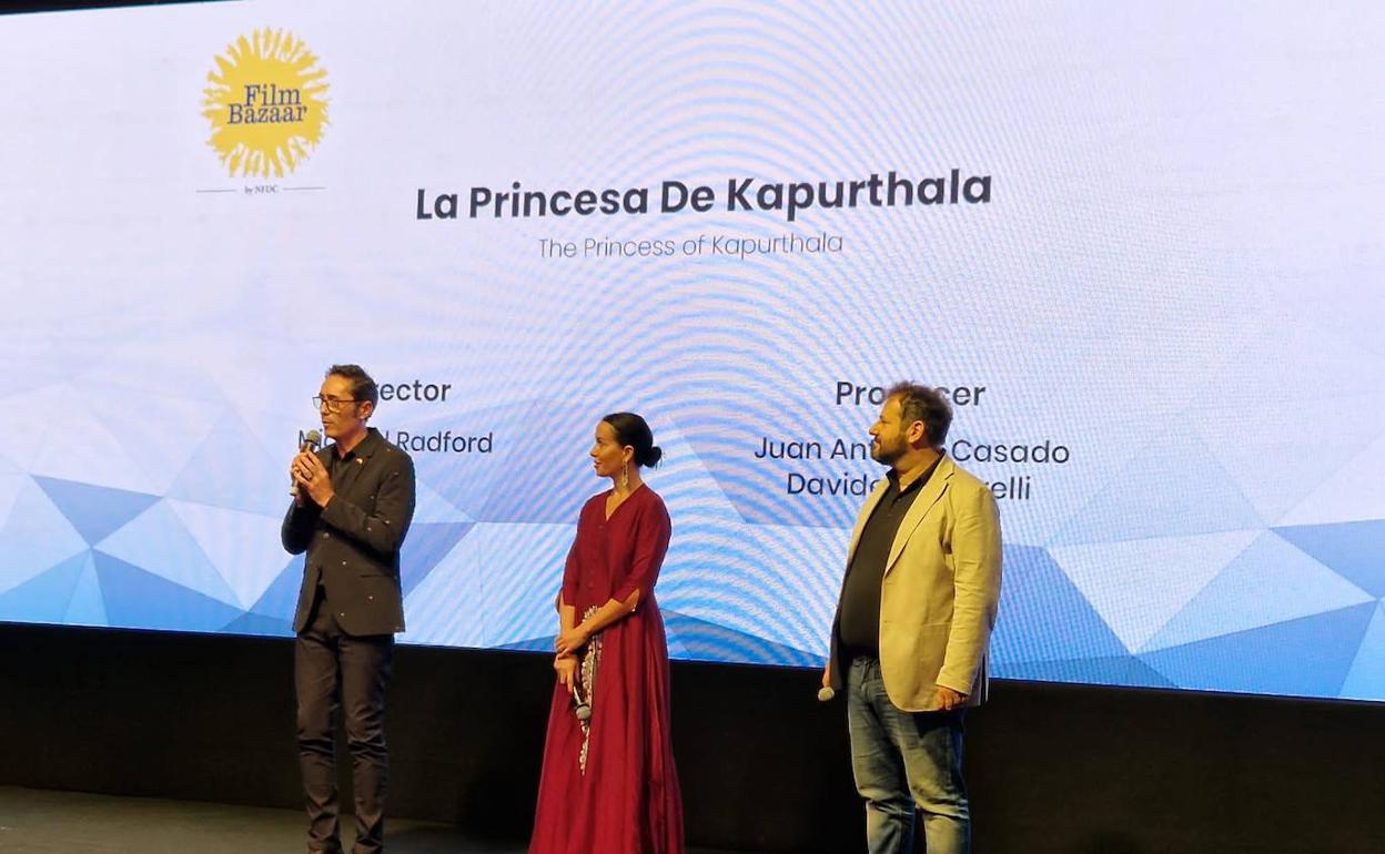 Presentación del proyecto 'La Princesa de Kapurthala' en el festival Film Bazaar. 