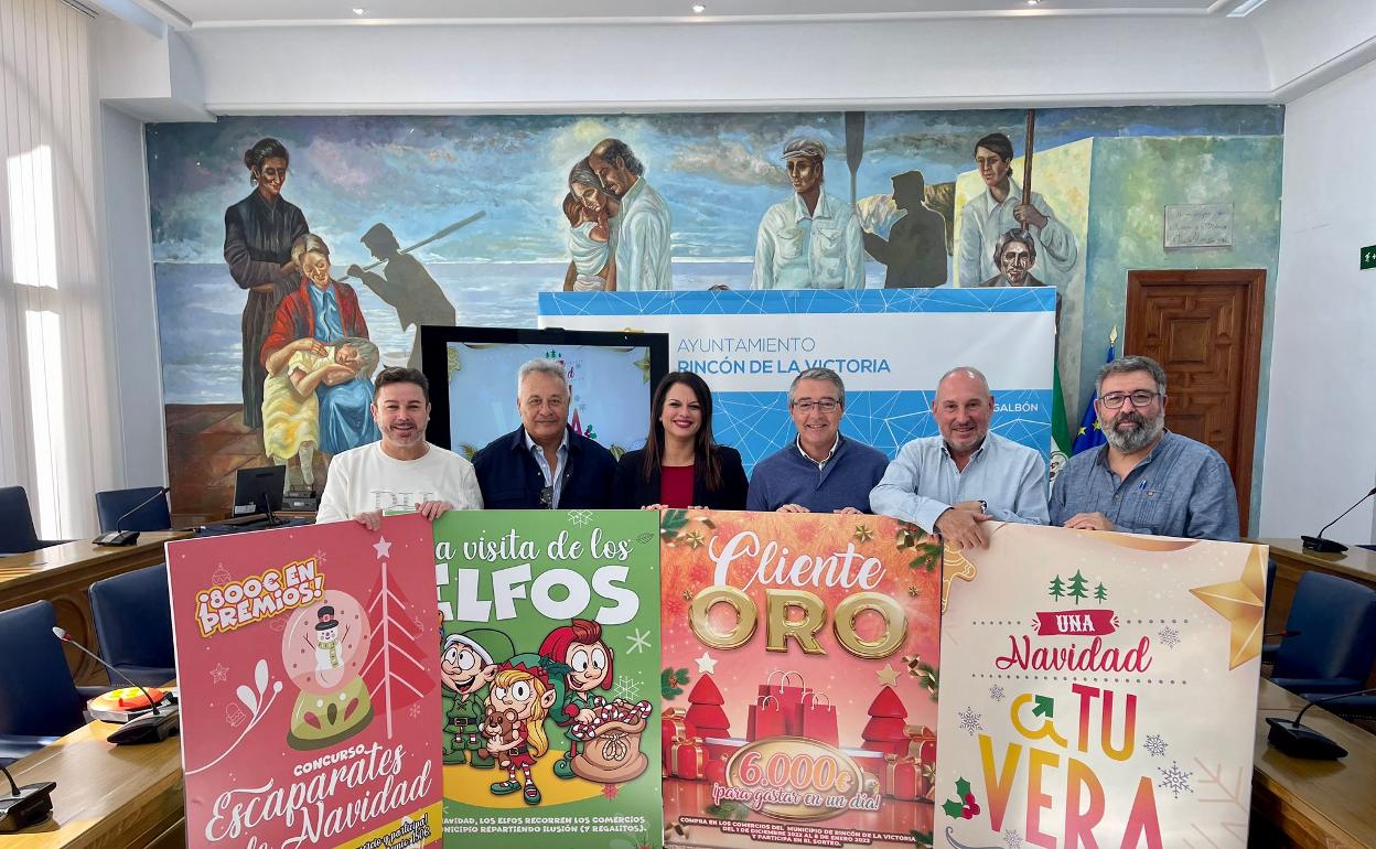 Acto de presentación de las campañas comerciales para Navidad en Rincón de la Victoria. 